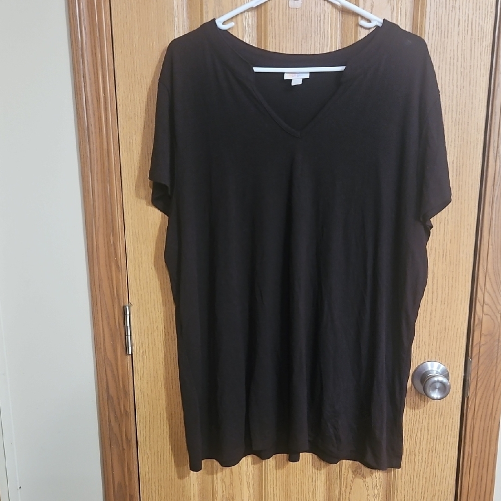 LuLaRoe Coffee Brown Layla Tee